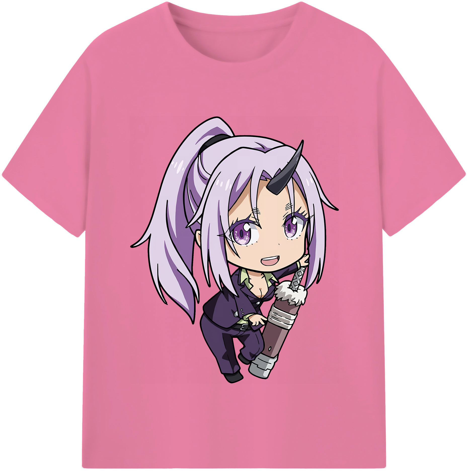 （画像用） 転スラ Regarding Reincarnated to Slime 綿100％半袖Tシャツ（フロントプリント）